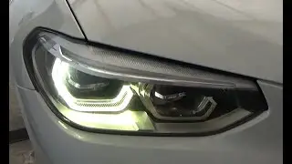 Headlight restoration after the melting of the daylight transmission element. BMW X3 /G01
