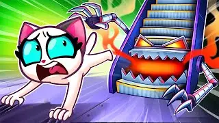 Escalator Safety Song🙀Educational Kids Cartoon and Songs🌟 Nursery Rhymes by Paws&Play