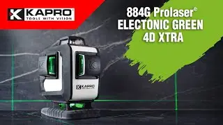 884 Kapro Electronic 4D laser with Extra 360° Horizontal Ground Green Beam