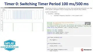 MCC Melody Timer0 PLIB Driver: Switching timer period 100 ms/500 ms