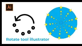 How to use Rotate Tool in Illustrator | Faraz GFX Design #graphicdesign #illustratortutorial