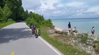 Bike riding on Mackinac Island!