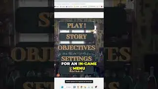 Uncovering the Amazing Main   In Game Menus of our Latest Game Creation