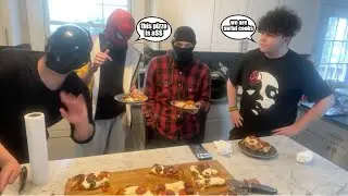 Making pizza IRL with my online friends