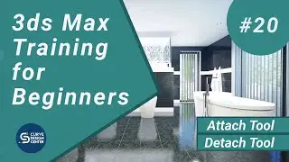 Attach and Detach Tool in 3ds Max | 3ds Max Training for Beginners