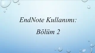 Çok sayıda PDF'yi pratik bir şekilde EndNote'a aktarma