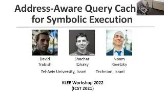 Poster: Address-Aware Query Caching for Symbolic Execution