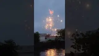 Fireworks in Rain