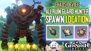 HOW TO FIND RUIN GUARD ALL LOCATIONS GENSHIN IMPACT + CHAOS DEVICE SPAWN LOCATION