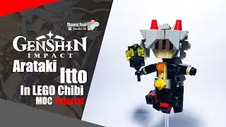 LEGO Genshin Impact Arataki Itto Chibi MOC Tutorial | Somchai Ud