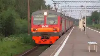 ЭД4М-0360 - Прибытие на станцию Грузино