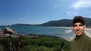 Nudist beach in Florianópolis, Brazil - Praia da Galheta