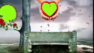 Green screen background flower animation effects video