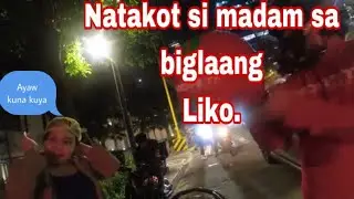 Biglang napa ayaw na si madam sa biglang liko.