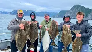 Slow Pitch Jigging for Halibut, Rock Fish and Salmon in Alaska! We Limited Out!!