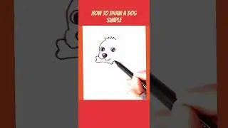 How to Draw a Dog 🐶Puppy Easy Drawings 🐶simple drawings #drawing #howtodraw #draw