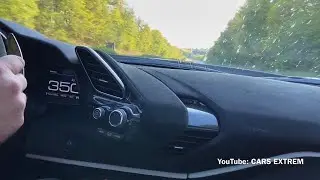 2020 Ferrari 488 Pista 0-333 km/h & 354 km/h Top Speed Run on German Autobahn BAB (No Speed Limit)