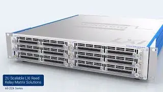 High-Density Scalable LXI Ethernet Reed Relay Matrix Modules