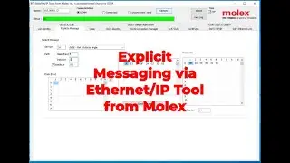 Ethernet/IP Tool by Molex used with Copley Controls Servo Drive