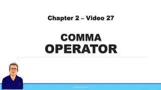 comma operator in C++ 11 | Learn Programming in C++ | Anshuman Sharma