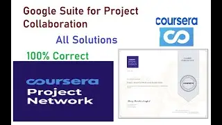 Google Suite for Project Collaboration Quiz Answer | 1 Minute Certificate | Coursera Project