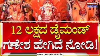 Ganesh Chaturthi 2024 : ಗಣೇಶ ಹಬ್ಬದಲ್ಲಿ ಕಣ್ಮನ ಸೆಳೆಯುತಿದೆ ಡೈಮಂಡ್ ಗಣೇಶ! | Diamond Ganesh | Power Tv