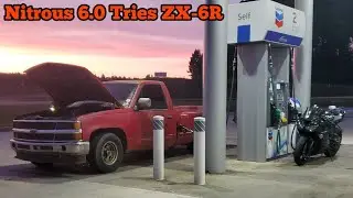 Ol Red Goes Up Against A Ninja ZX-6R But Doesn't Go Good