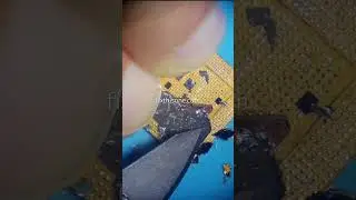 How To Extract iPhone RAM from one CPU to Repair Shorted SDRAM in another #shorts