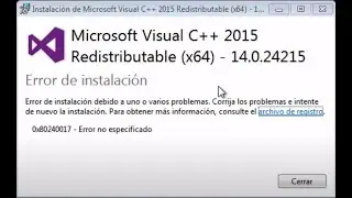 Fixing Error 0x80240017 in Microsoft Visual C++ Redistributable | 2020