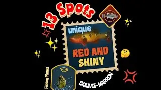 13 SPOTS UNIQUE - RED PEACOCK BASS rouge - BOLIVIA MARRON - red and shiny spots - Fishing Planet