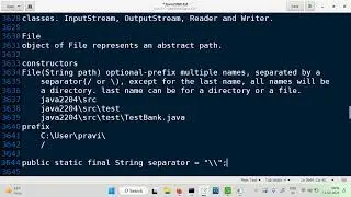 File class from java.io package
