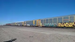 Monster WB BNSF Manifest Train In Daggett Ca! #bigbossrailfanner