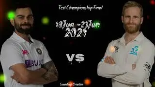 India Vs New Zealand WTC FINAL // 2021 ICC Test Championship Final..... IND Vs NZ .. 18 Jun - 23 Jun
