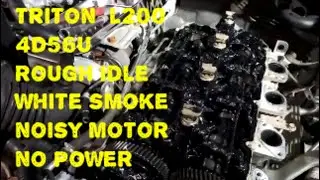 Mitsubishi Triton L200 2.5L CRDi 4D56U No Power Rough Idle Noisy Smoky Low Compression  4D56T Part1