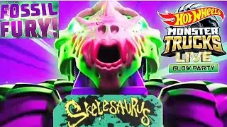SKELESAURUS IN HOT WHEELS MONSTER TRUCKS LIVE! 😮 (+ Skelesaurus Theme Song Sneak Peek)