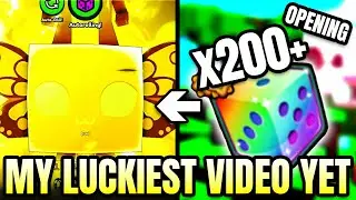 *FINAL PART* Opening x200+ Mega Lucky Dice 2 in Pet Simulator 99 (Roblox)