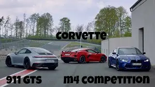 Porsche 911 GTS // Chevrolet Corvette // BMW M4 Competition // Tim Schrick // Bilster Berg