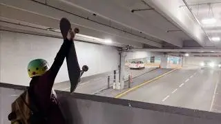finding parking garage street skating spots!