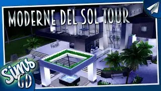 Sims 4 Del Sol Valley Mansion Build | Moderne House Tour
