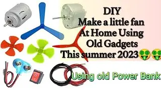 Diy Table Fan in 2023 | best rechargable mini fan | smart Air conditioner | mini rechargable fan