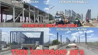 avance de obra TREN SUBURBANO AIFA (julio) 2024.