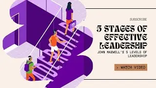 5 stages of effective leadership I John Maxwell's 5 Levels of Leadership I Teamwork