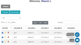 Google Apps Script - Login V.5x DEV 2 - CRUD Datatable | CRUD Popup | Responsive (Demo 1)