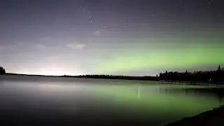 Aurora Borealis at Elk Island National Park 😃😃