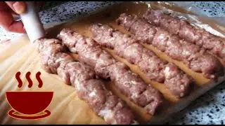 Chevapchichi is very tasty! How to cook cevapcici. Cooking secrets. ajvar sauce
