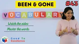 Explained! Difference between BEEN and GONE | English vocabulary