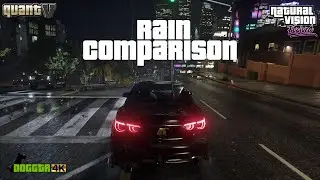 Rain comparison: QuantV vs NaturalVision Evolved | NEW UPDATES | Grand Theft Auto V Graphics Mod