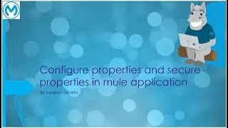 Configure properties and secure  properties in mule application