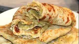 Recette MSEMEN FARCI à la viande hachée - Recette msemen + farce