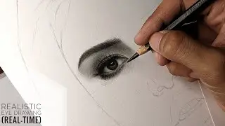 Realistic Eye Drawing (Real-time) | PaulArTv
